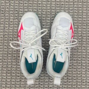 Mizuno Kids Sneakers - White and Pink